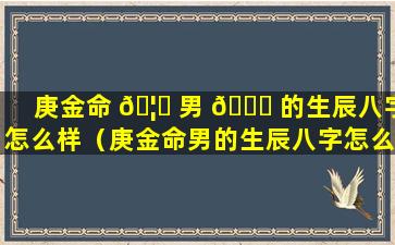 庚金命 🦊 男 💐 的生辰八字怎么样（庚金命男的生辰八字怎么样好吗）